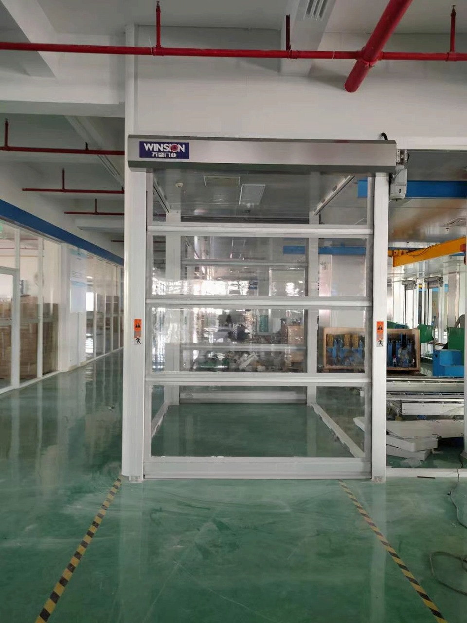 Horizontal Transparent Window High-speed Door